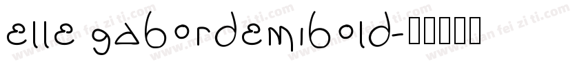 elle gabordemibold字体转换